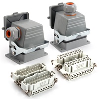 Connecteur étanche BYLJQ mâle/femelle rectangulaire robuste avec bornes à vis pour l'automatisation industrielle et les machines