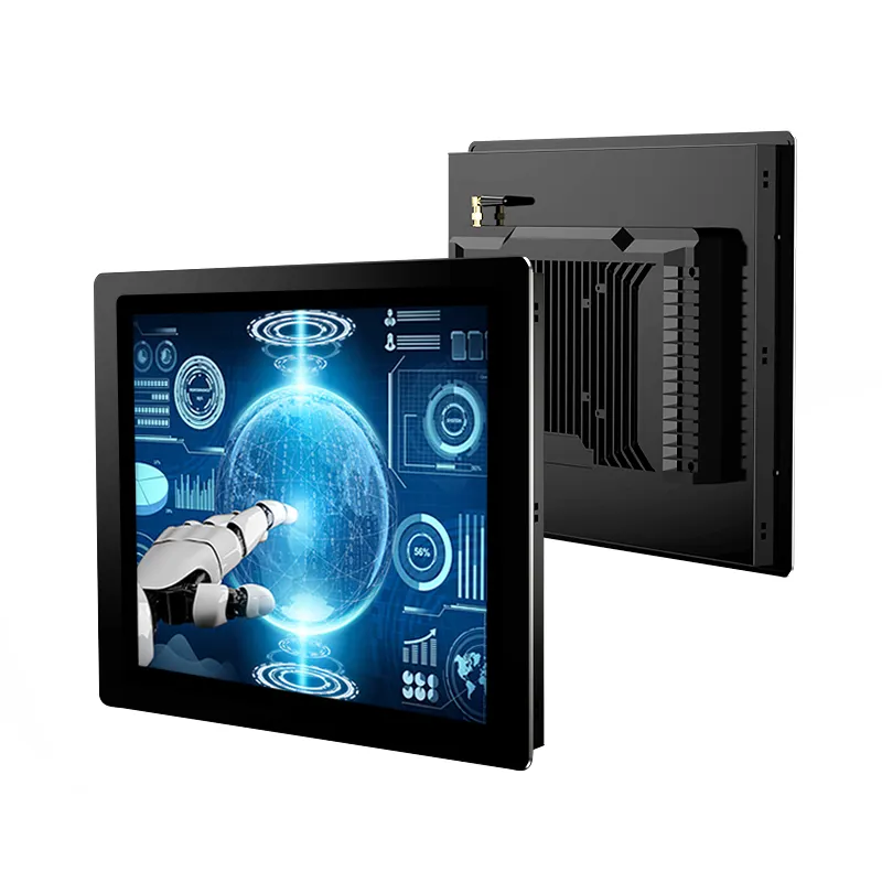 17 inch cấp công nghiệp siêu nhạy cảm điện áp rộng 10 điểm điện dung công nghiệp màn hình cảm ứng tất cả trong một máy tính bảng điều chỉnh PC