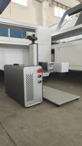 Machine de marquage laser à fibre 60 watts 2.5D lentille 300mm SG7110 tête Galvo 80mm rotatif DXF PLT/BMP Double point rouge gravure de couleur - Product Image 5