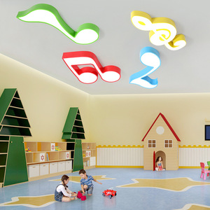 60cm 32W tre colori dimmerabile nota musicale lettera di pianoforte modello LED luce a sospensione del soffitto <span class=keywords><strong>per</strong></span> l'illuminazione dell'aula di musica - Product Image 1