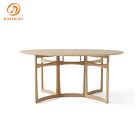 Table basse pliante en teck moderne et élégante, nouveaux modèles pour café, restaurant, villa, hôtel, salon