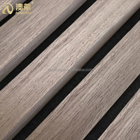 Carreaux de mur auto-adhésifs de panneau insonorisé cannelé par 3D du placage 3D de décoration intérieure de conception innovatrice