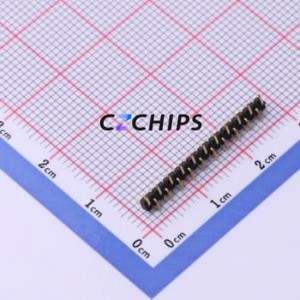 X1311WVS-21J-C18D42R2 Pin Header SMD,P=1.27mm Connector ( Pin Structure: 1x21P )( Pitch: 1.27mm )( Row Spacing: 1.27mm ) - Product Image 2