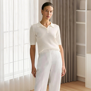 <span class=keywords><strong>Camiseta</strong></span> de Verano de Estilo Europeo y Americano para Mujer, Informal, de Punto Calado, de Manga Corta - Product Image 3