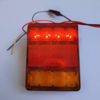 Nouveau feu arrière universel 3-en-1 haute luminosité 8 LED pour semi-remorque, véhicule, bateau, camion
