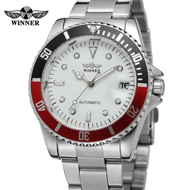 Selling WINNER 8066 Men's Leisure Mechanical  Business Mechanical Flywheel Mechanical Classical Atmosphere Watch