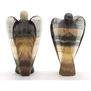 Ángel de la guarda superventas I Ojo de tigre Piedra preciosa Orgón Ángel tallado - Product Image 6