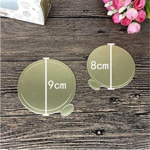 100pcs Mini Round <b>Cake</b> <b>Boards</b> Gold Paper Cupcake Dessert Displays Tray Card <b>Board</b> Baking <b>Cake</b> Hard Paper Pad Baking Tool - Product Image 5