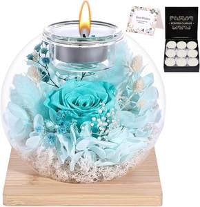 Nouvelle rose éternelle parfumée faite à la main sous cloche en verre, ornement de décoration pour la maison, Saint-Valentin, Fête des Mères - Product Image 4