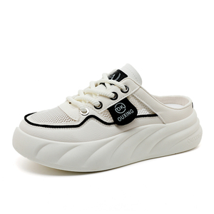 รองเท้าลำลองผู้หญิง LYKU รุ่น Evergreen สำหรับฤดูใบไม้ผลิและฤดูร้อน ผ้าตาข่ายระบายอากาศดี ดีไซน์ผูกเชือก กันลื่น แฟชั่นทันสมัย ผลิตในประเทศจีน - Product Image 4