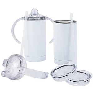 Wholesale Reusable Water Wine Vacuum Flask Tumbler Coffee Mug Stainless Steel Cups With Lid 12 Oz Stainless Steel