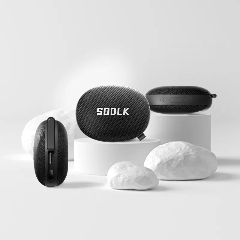 SODLK TX7, оптовая продажа, однотонный 8 Вт, водонепроницаемый, IPX7, рюкзак с пряжкой, брелок для ключей, портативный мини-динамик для улицы