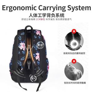 Direct Supplier Goldenflow Flower Sublimation Printing Waterproof <b>Backpack</b> <b>Big</b> Capacity Functional School Bags for Girls - Product Image 4