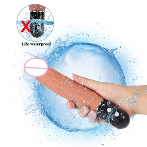 Gode vibrant réaliste <span class=keywords><strong>pour</strong></span> femmes adultes, jouet sexuel et érotique, <span class=keywords><strong>masseur</strong></span>, doux, masturbation féminine - Product Image 1