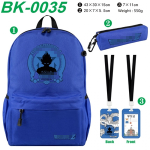 9 estilos Anime Mochilas escolares Dragon <span class=keywords><strong>DBZ</strong></span> <span class=keywords><strong>Mochila</strong></span> de nailon + Tarjetero + Bolsa de lápices (juego) - Product Image 2