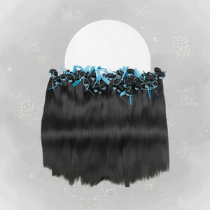 ผมตรงแบบไหม Wxjlonghair ยาว 22 นิ้ว ผมแท้จากกัมพูชา แบบเย็บสองชั้นทั้งเส้น ทุกสี มีจำหน่ายเป็นมัด ราคาถูก ขายส่ง - Product Image 2