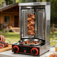 Brochettes de viande grillées de style moyen-oriental peuvent être utilisées dans les petits espaces, sur les tables, en extérieur ou dans les hôtels.