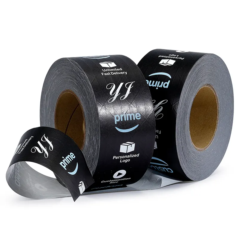 Printing And Paper Tape Printing Custom Shipping Prime Water Activated Packing Kraft Paper Tape