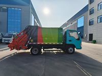 Camion de transfert de déchets compressés JAC 5,8 m³ avec pompe manuelle, chargement arrière, moteur Euro 6 Diesel, pour nettoyage urbain, vente directe usine
