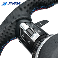 Volant en cuir en fibre de carbone forgé LED M Sport pour F30 F10 M5 F90 F20 X5 E70 X6 X6M E71 E46 M3 E39 E60 E92 M5 G20 X3