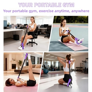 YETFUL Entrenador Abdominal, Equipo de Entrenamiento para Abdominales, Expansor de Musculación, Entrenador de Cuerpo Completo, Cuerda Elástica para <span class=keywords><strong>Ejercicios</strong></span> en <span class=keywords><strong>Casa</strong></span>, Ejercitador de <span class=keywords><strong>Piernas</strong></span> - Product Image 4