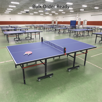 Table de ping-pong IUNNDS CD-TTB03 Standard 15 mm MDF+Acier, moderne, mobile, professionnelle, pliable, intérieure/extérieure, verrouillable, certifiée CE