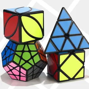 Atacado gan cubo pirâmide-Cubo de pirâmide rubi, atacado preto 2345 peças do terceiro pedido folha de bordo oblíquo sq1 espelho 67-pedido melhor venda cubo de rubi