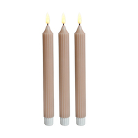 Bougies LED sans flamme à télécommande, 8 à 10 pouces, effet 3D, avec minuterie, écologiques, pour la décoration intérieure (vente en gros)