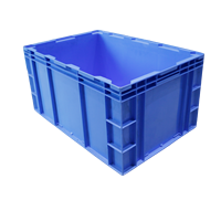 Caisses de transport en plastique solides, empilables, recyclables et écologiques HP6E pour un stockage multifonctionnel