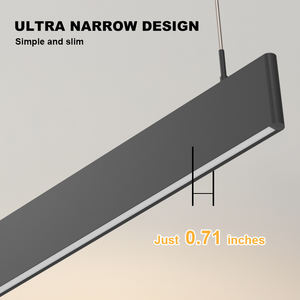 Lampada a Sospensione Ultra Sottile con Angolo di Fascio di 36 Gradi, Luce Lineare LED Colorata per Sale Banchetti e Reception - Product Image 5