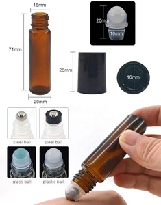Flaconi Vuoti per Profumo Roll-on 10ml Bottiglia Sottile in Vetro Trasparente per Oli Essenziali - Product Image 5