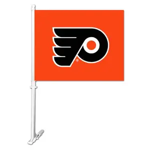 Bandeira de carro para hóquei no gelo na NHL, Philadelphia Flyers, bandeira de carro para uso ao ar livre em cores brilhantes, de alta qualidade, em grande venda