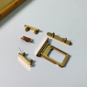 Nouvelle conception de luxe, plaqué or véritable, 2 en 1, ultra fin, boîtier de téléphone portable en titane pour <span class=keywords><strong>iPhone</strong></span> 14 Pro - Product Image 6
