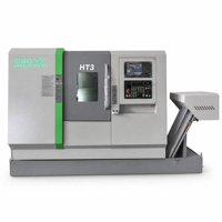 Tour CNC à banc incliné HT3, centre de tournage, système FANUC 0i TF Plus, tourelle servo Pragati à 8 postes, machine à tournage de métaux