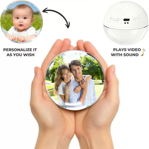 Sphère de cristal personnalisée 3D 2025 : Téléchargez photos et vidéos |   Cadeaux uniques <span class=keywords><strong>pour</strong></span> anniversaire/Noël - Product Image 1