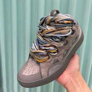 Nouvelles baskets montantes de luxe 2026 de haute qualité, antidérapantes, en maille, avec empiècements contrastants en tissu, pour hommes et femmes, style couple, modèle 'Bread Shoes' - Product Image 5