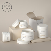 Vente en gros de cosmétiques en PP crème de soin de la peau pot en plastique vide avec joint pour nettoyant et sérum pour la peau