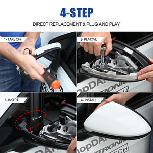 Lot de 2 clignotants séquentiels LED ambre pour rétroviseurs extérieurs VW <span class=keywords><strong>Golf</strong></span> 7/GTI/R 2012-2018 - Product Image 5