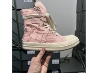 Baskets montantes unisexe en toile à semelle épaisse, personnalisées Paris, roses vieillies avec pompons, style rétro européen, tendance mode décontractée pour homme