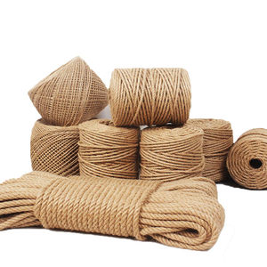 천연 식품 등급 황마 로프 1mm-60mm 라이트 바구니용 헴프 스트링 - Product Image 1