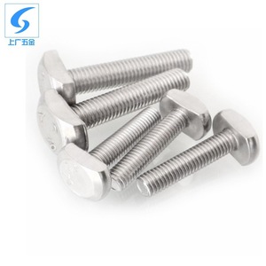 Pernos de Ranura en T de Shanghái y Guangzhou, M5 M10 M12, Acero Inoxidable 304, Cabeza Hexagonal con Brida, Totalmente Roscados, Estándar GB37-88 - Product Image 4