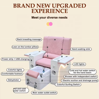Fauteuil de pédicure électrique MOOLIN OEM ODM avec dossier massant réglable, design ergonomique pour spa des pieds, manucure et salon de beauté