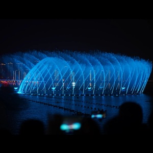 Fontaine d'eau dansante de luxe grandiose pour attraction touristique avec synchronisation musicale parfaite et effet visuel spectaculaire - Product Image 1