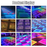 Dalles de sol LED à effet abysse 3D pour piste de danse, scène de fête, éclairage de scène, mariage en extérieur, pour événements, clubs et mariages