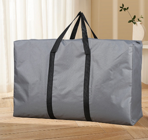 Sac de rangement portable en tissu Oxford moderne grande capacité, <span class=keywords><strong>housse</strong></span> anti-poussière tissée pour vêtements et déménagement - Product Image 3