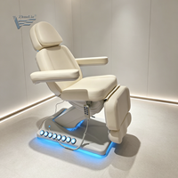 Fauteuil de beauté électrique à 4 moteurs pour esthéticienne, salon de beauté, spa, soins des cils, soins du visage, dermatologie, table de massage