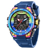 SMAEL Nouvelle Arrivée 8138 Montre Sport Homme Analogique-Numérique Étanche 5 ATM Alarme Chronographe Chronomètre Quartz