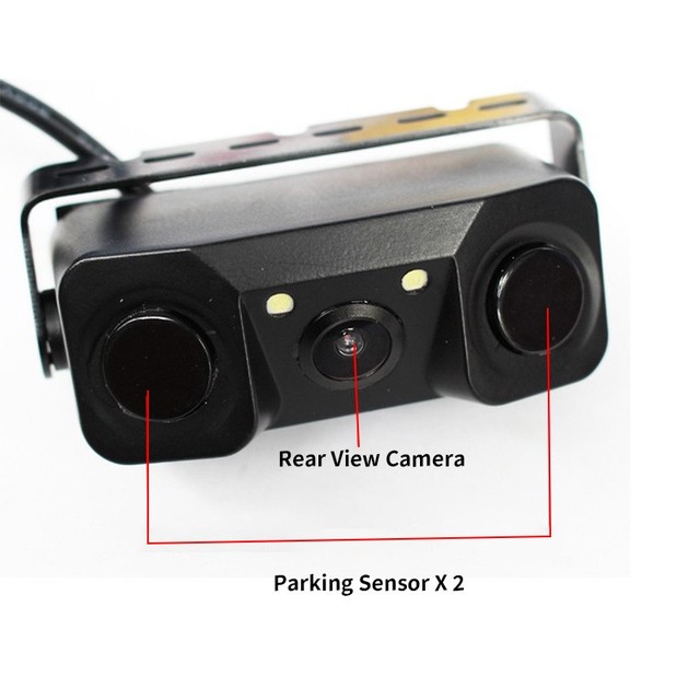 Factory Parking ADAS Car Dash Camera 3-in-1 Loop Recording Vehicle Security Rearview Reverse Backup Camera 1 Year Warranty