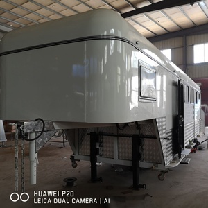 Remolque para Caballos de Triple Eje HERUI, con Certificación DOT, de Aluminio, con Compartimento para Equipo, Resistente a la Intemperie, Transporte Equino Cómodo - Product Image 4