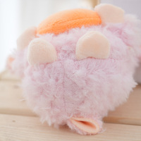Porte-clés mignon en peluche agneau 3D, doux et moelleux, adorable breloque en forme de cœur, jouet en peluche mouton chèvre, pendentif pour sac à dos